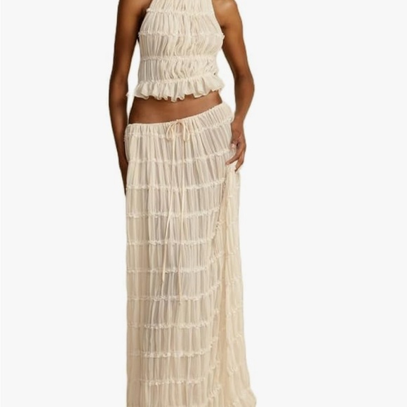 SHEIN Tops - Cream Halter Top